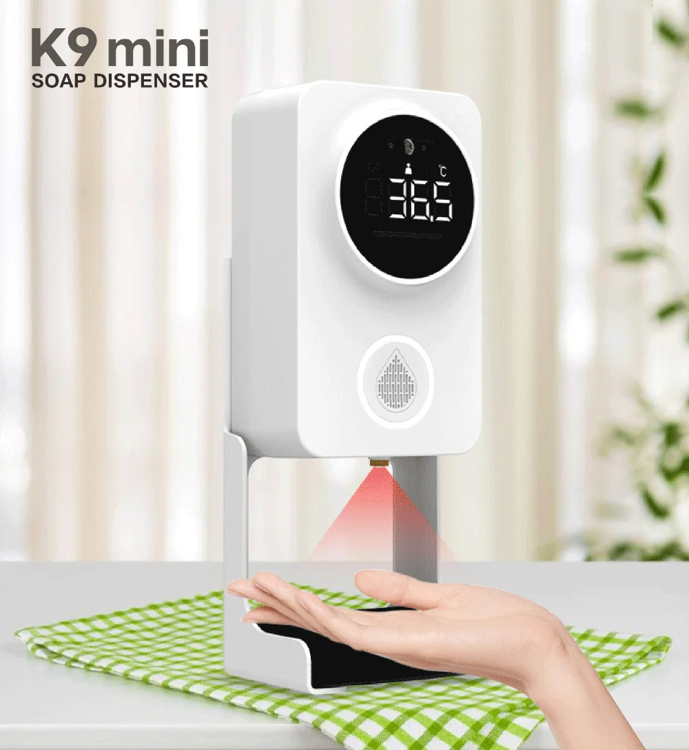 Induction Hand Washing Instrument Soap Dispenser 450ml Infrared Thermometer Touchless Mist Blower USB Charging with Bracket
Induction Hand Washing Instrument Soap Dispenser 450ml Infrared Thermometer Touchless Mist Blower USB Charging with Bracket