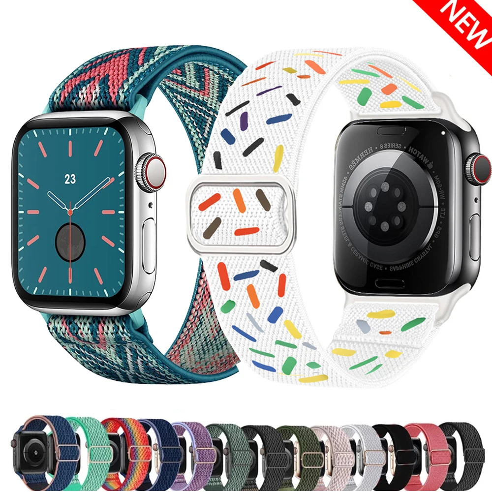 Strap for Apple watch ultra 2 band 49mm 44mm 40mm 38 42mm Scrunchie Elastic Nylon bracelet iWatch series 3 6 se 7 8 9 45mm 41mm
Strap for Apple watch ultra 2 band 49mm 44mm 40mm 38 42mm Scrunchie Elastic Nylon bracelet iWatch series 3 6 se 7 8 9 45mm 41mm