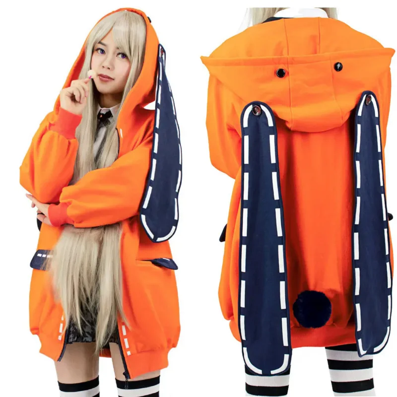 Kids Adult Kakegurui Compulsive Gambler Cosplay Cute Long-eared Rabbit Coat Runa Yomozuki Costumes
Kids Adult Kakegurui Compulsive Gambler Cosplay Cute Long-eared Rabbit Coat Runa Yomozuki Costumes