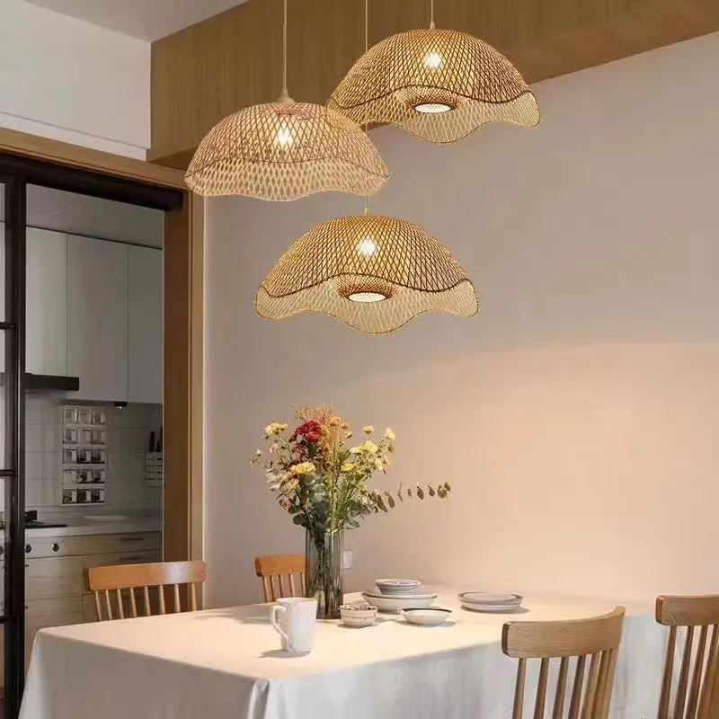 New Chinese Bamboo Woven Chandelier Creative Restaurant Living Room Minimalist Hotel Bar Vintage Rattan Woven Lighting Fixtures
New Chinese Bamboo Woven Chandelier Creative Restaurant Living Room Minimalist Hotel Bar Vintage Rattan Woven Lighting Fixtures