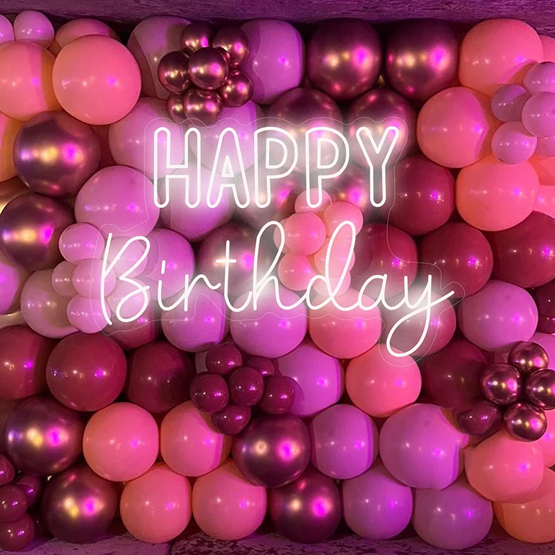 Happy Birthday Neon Sign Custom LED Decorative Lights Room Wall Decor Signs Birthday Party Backgrounds Personality Gift Light
Happy Birthday Neon Sign Custom LED Decorative Lights Room Wall Decor Signs Birthday Party Backgrounds Personality Gift Light