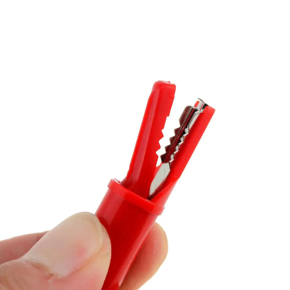 Professional Push Button Type Insulated Crocodile Clip 4mm Interface Metal Connector Full Protective Jack Alligator Clips
Professional Push Button Type Insulated Crocodile Clip 4mm Interface Metal Connector Full Protective Jack Alligator Clips