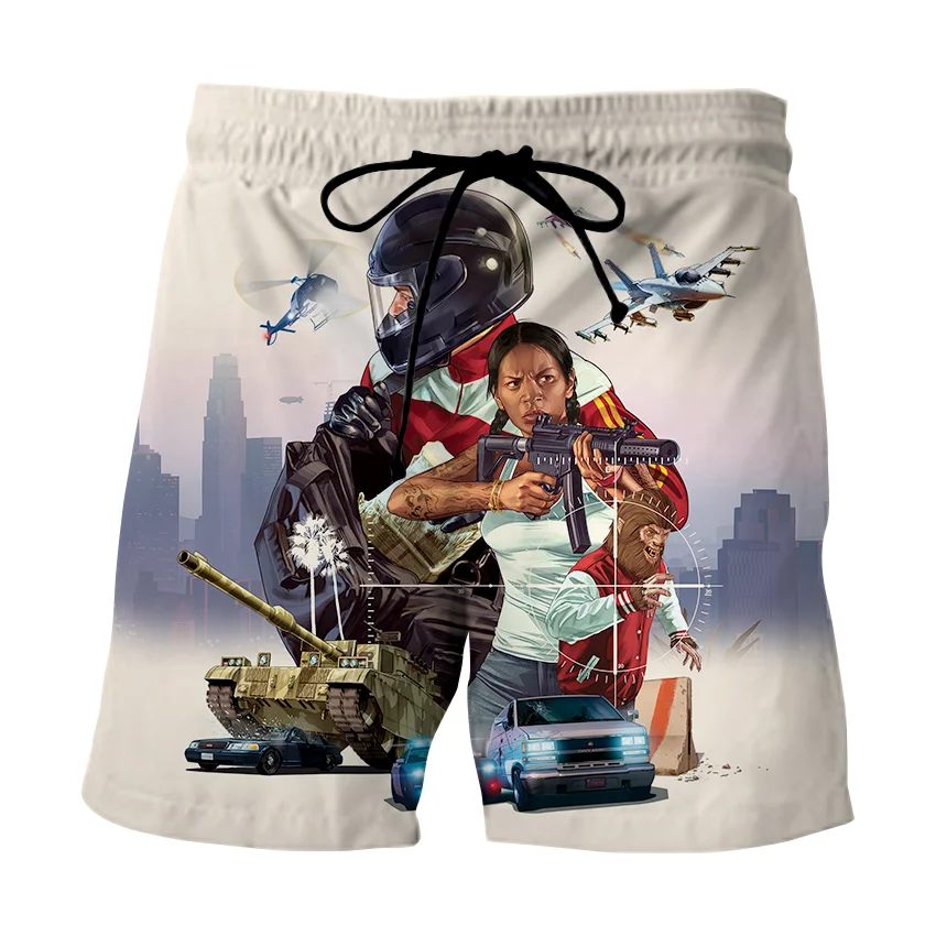 3D Casual Shorts GTA 5 Grand Theft Auto Game Print Summer Shorts Male Streetwear Punk Rock Rap Short Trousers Custom Plus Size
3D Casual Shorts GTA 5 Grand Theft Auto Game Print Summer Shorts Male Streetwear Punk Rock Rap Short Trousers Custom Plus Size