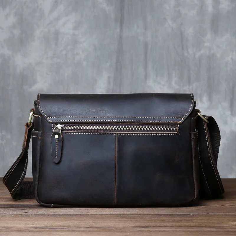 Horizontal Square Crazy Horse Leather Casual Shoulder Crossbody Bag Men's Head Real Cowhide Handmade Vintage Messenger
Horizontal Square Crazy Horse Leather Casual Shoulder Crossbody Bag Men's Head Real Cowhide Handmade Vintage Messenger