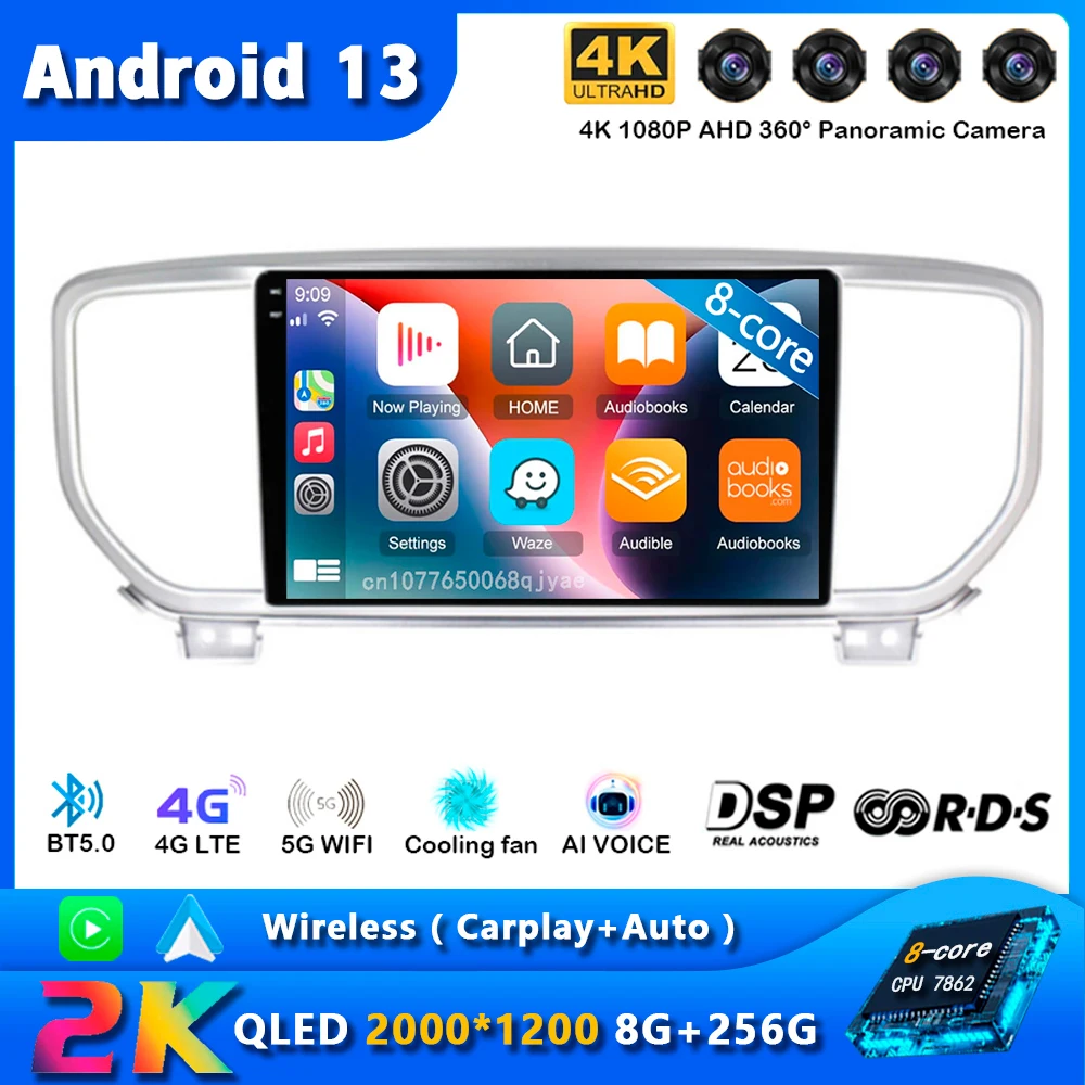 Android 13 Carplay Car Radio For KIA Sportage 4 KX5 2016 2017 2018 Navigation GPS Multimedia Player Auto 5Gwifi+4G BT DSP video
Android 13 Carplay Car Radio For KIA Sportage 4 KX5 2016 2017 2018 Navigation GPS Multimedia Player Auto 5Gwifi+4G BT DSP video