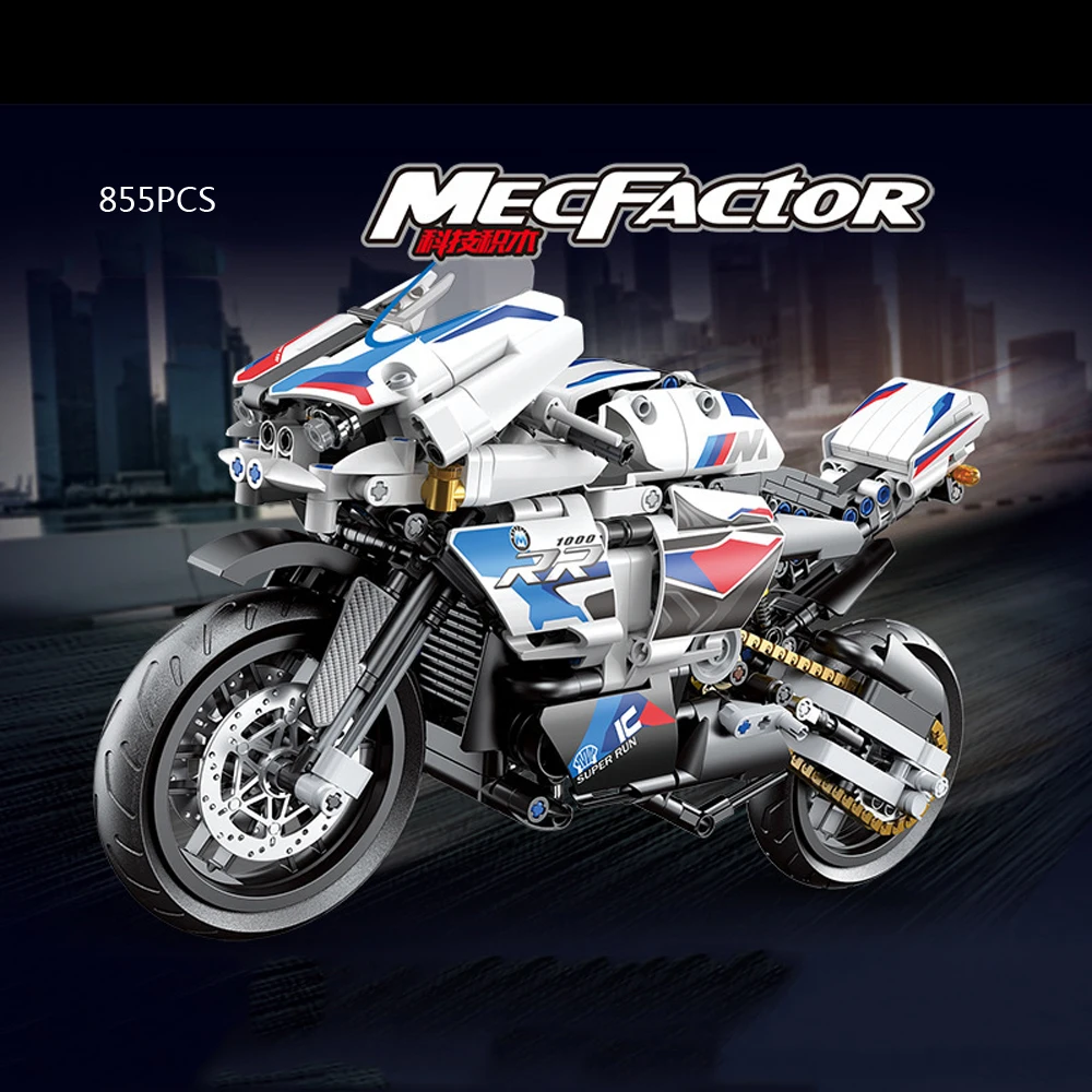 

Moc Simulation M1000RR Concept Roadster Germany Motorcycle Building Block Motor Model Bricks Toys Collection For Boys Gifts