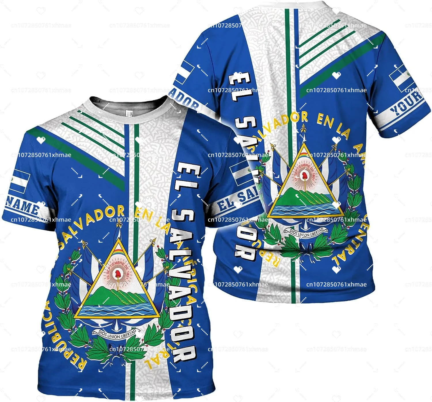 Customize El Salvador Flag Badge T-Shirt Men's Women Casual Round Neck Oversized Short Sleeves Tees Fashion Harajuku Street Tops
Customize El Salvador Flag Badge T-Shirt Men's Women Casual Round Neck Oversized Short Sleeves Tees Fashion Harajuku Street Tops