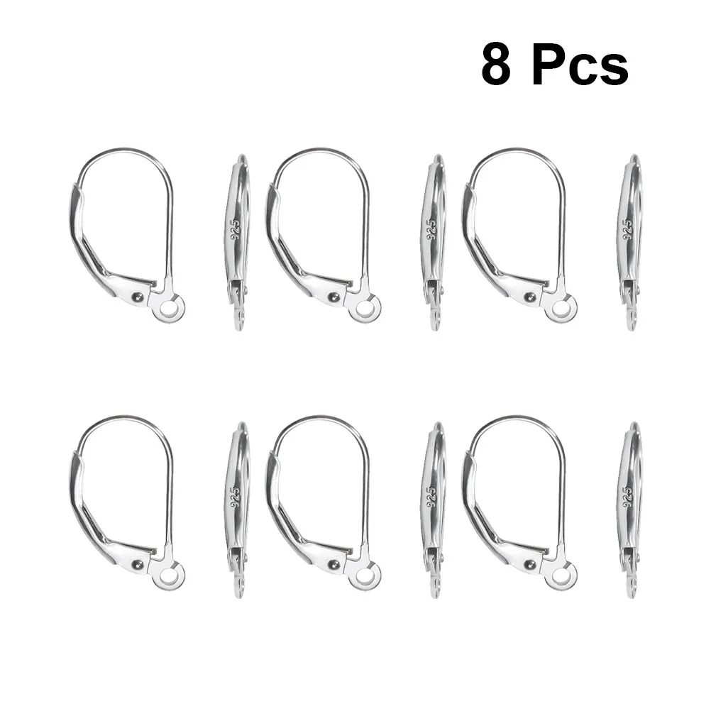 8pcs Silver Drop Earrings D Shape Circle Earrings Dangle Earrings Ear Hanging Supplies for Gifts
8pcs Silver Drop Earrings D Shape Circle Earrings Dangle Earrings Ear Hanging Supplies for Gifts