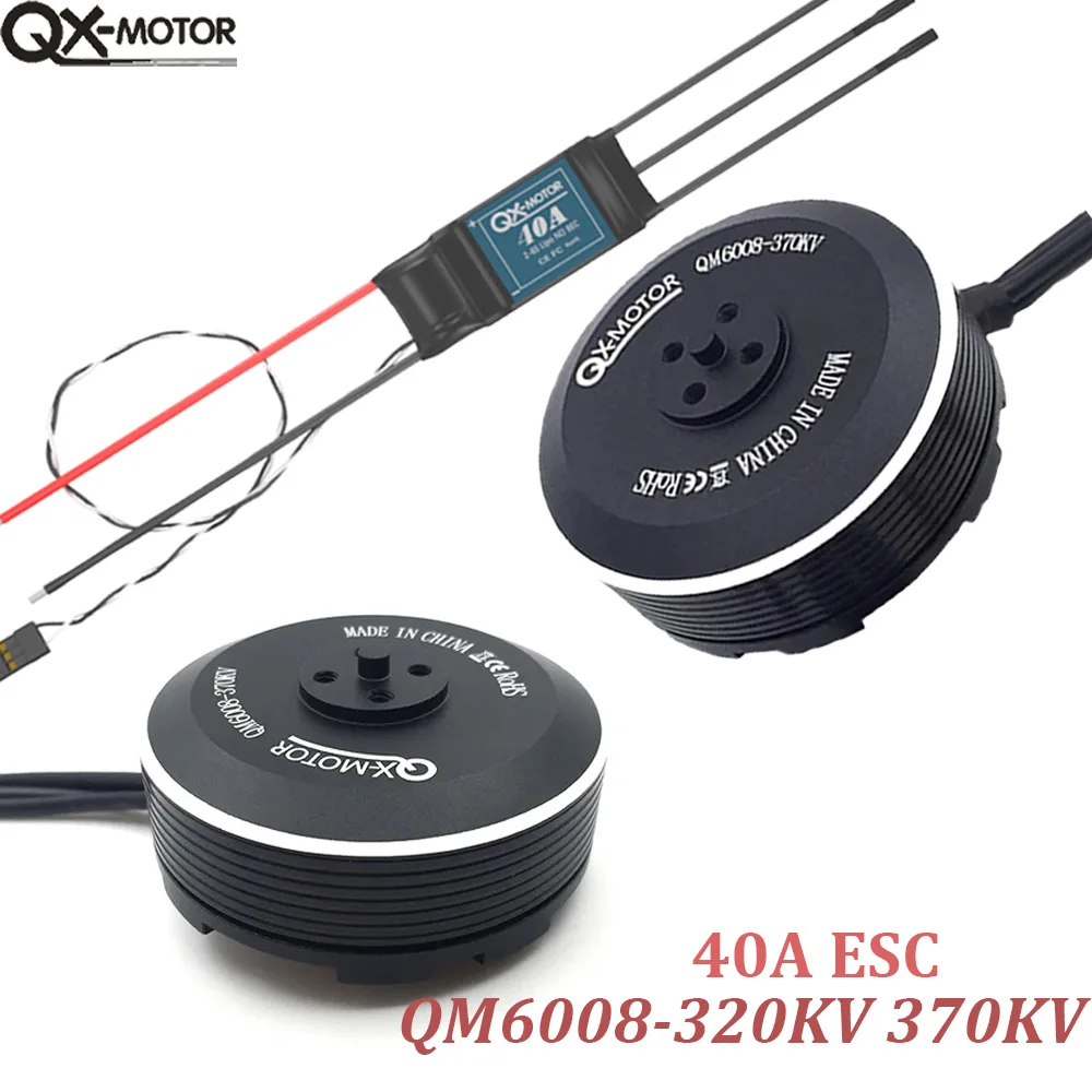 QX-Motor QM6008 (5208) Brushless Motor 320KV 370KV With 40A ESC for Rc Multicopter Hexacopter Octacopter
QX-Motor QM6008 (5208) Brushless Motor 320KV 370KV With 40A ESC for Rc Multicopter Hexacopter Octacopter