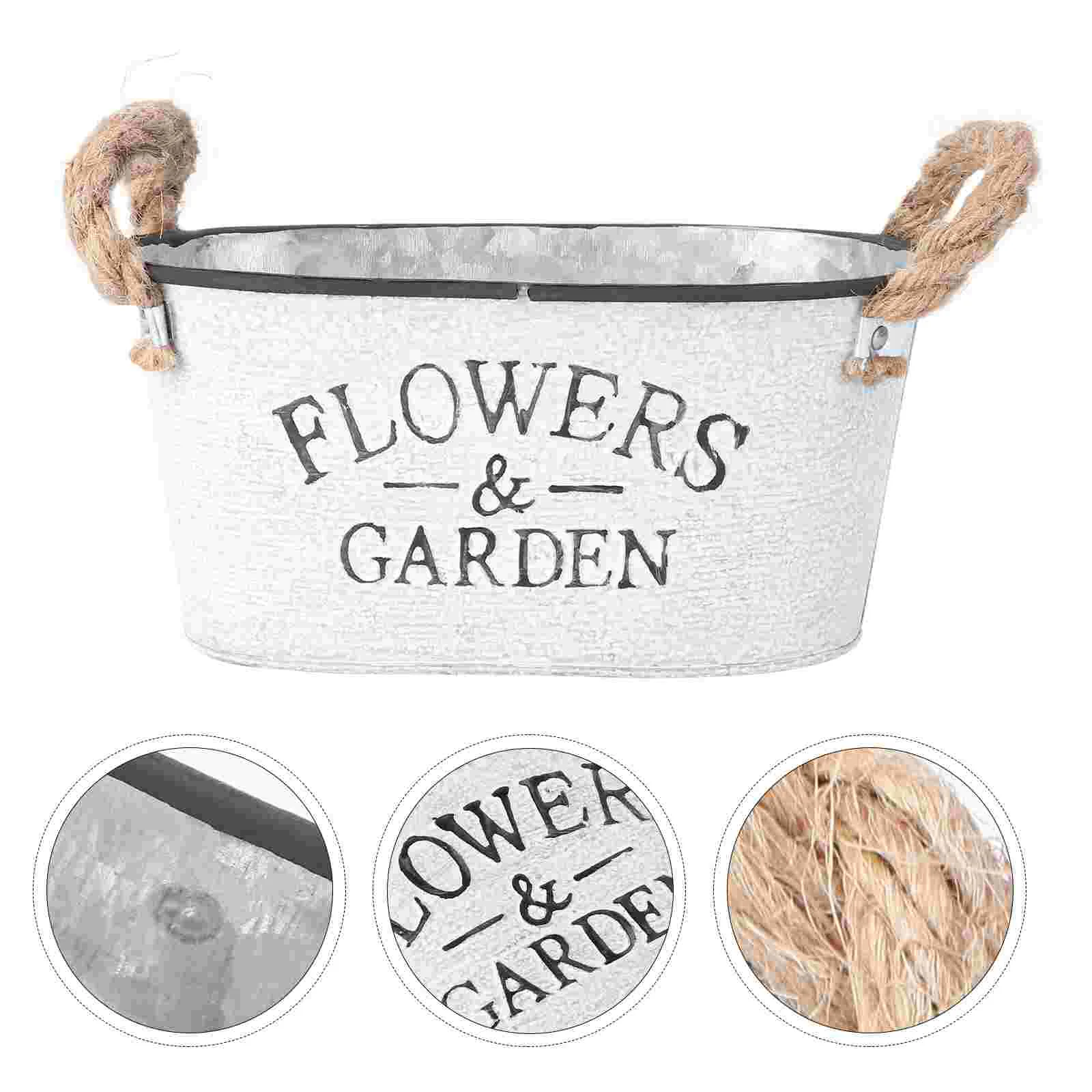 Metal Tin Flower Pot Fashion Holder Plant Round Vases for Flowers Glass Creative Garden Grace
Metal Tin Flower Pot Fashion Holder Plant Round Vases for Flowers Glass Creative Garden Grace