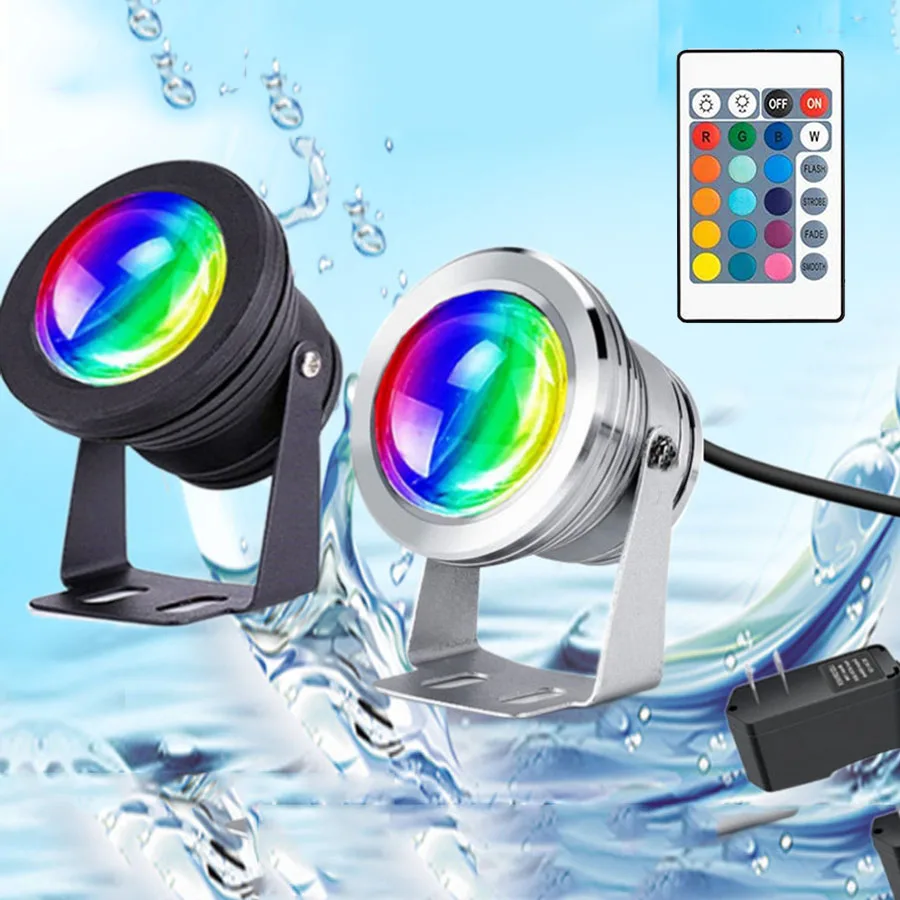 RGB Pond Lights IP68 Waterproof Fountain Light Underwater Landscape Spotlight With Remote Dimmable Submersible Lights for Garden
RGB Pond Lights IP68 Waterproof Fountain Light Underwater Landscape Spotlight With Remote Dimmable Submersible Lights for Garden