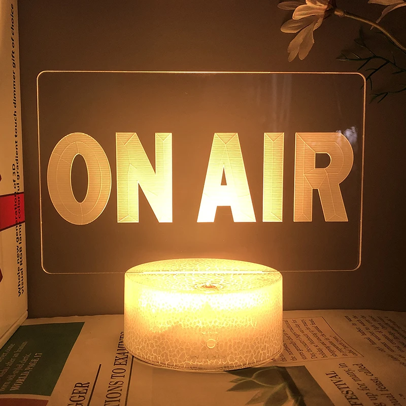 On Air Logo Night Lights Korean TV Series Acrylic Stands Color Change Led Lamp Bedroom Bedside Deocr Children's Holiday Gift
On Air Logo Night Lights Korean TV Series Acrylic Stands Color Change Led Lamp Bedroom Bedside Deocr Children's Holiday Gift