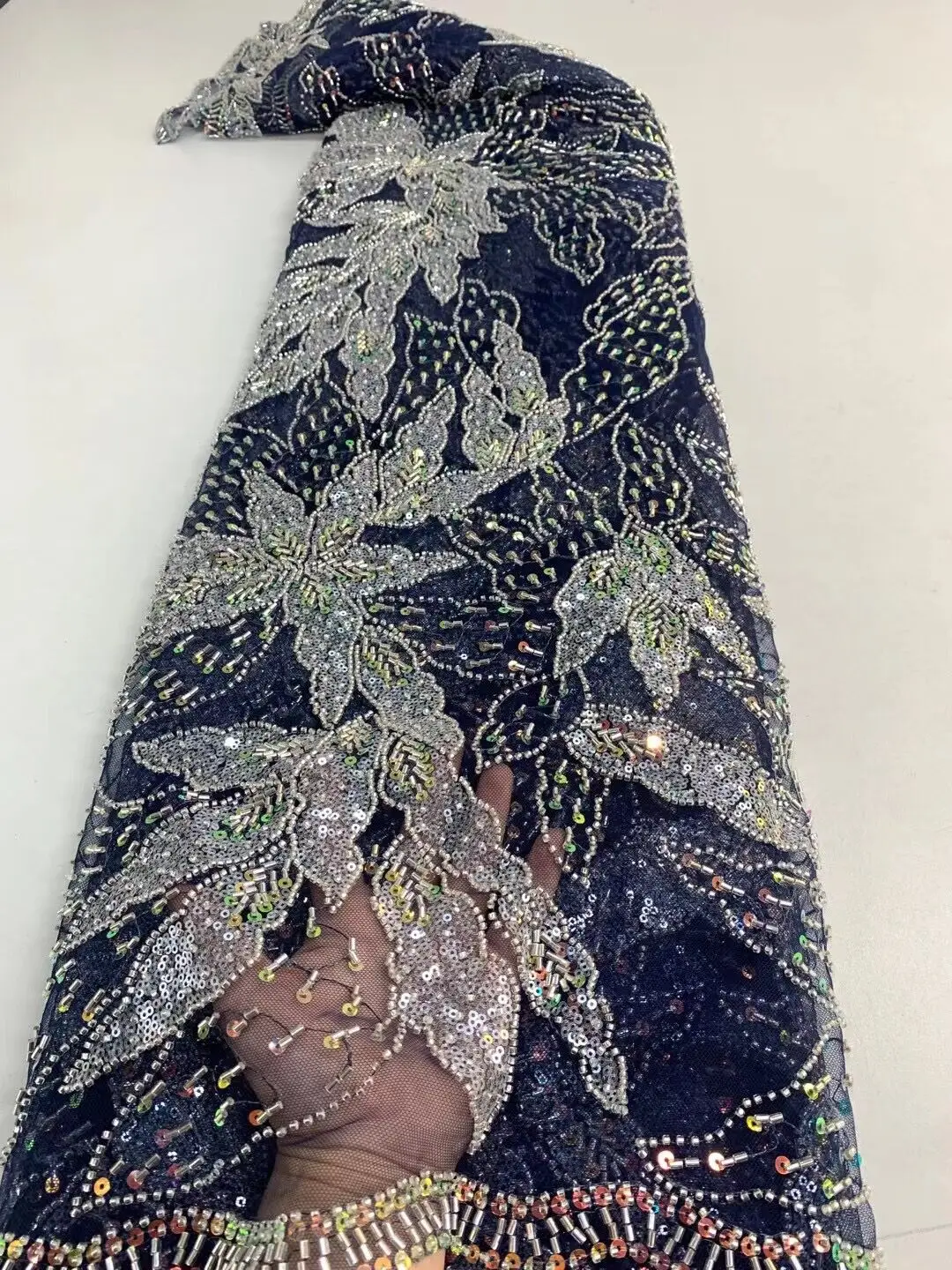 African Net Lace With beads and sequins S-11019822 French Tulle Lace African Lace Fabric Nigerian Lace For Dress
African Net Lace With beads and sequins S-11019822 French Tulle Lace African Lace Fabric Nigerian Lace For Dress