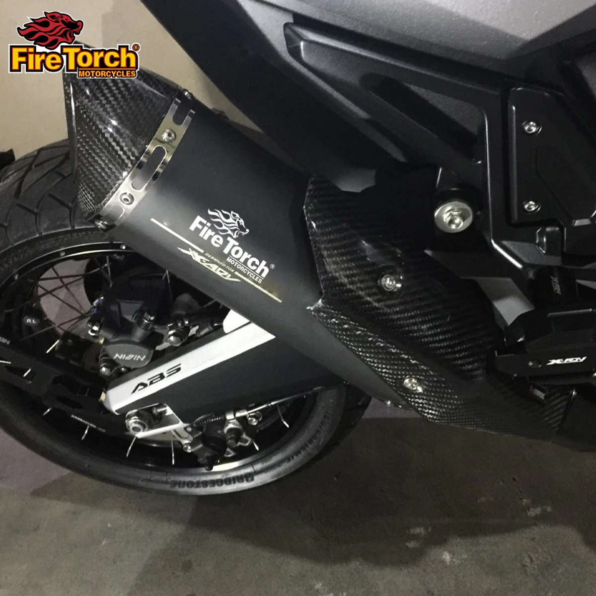 

Slip On Motorcycle Exhaust Pipe Muffler Escape Modified Tube Header Front Link Pipe For Honda X-ADV 750 X ADV750 ADV Full System