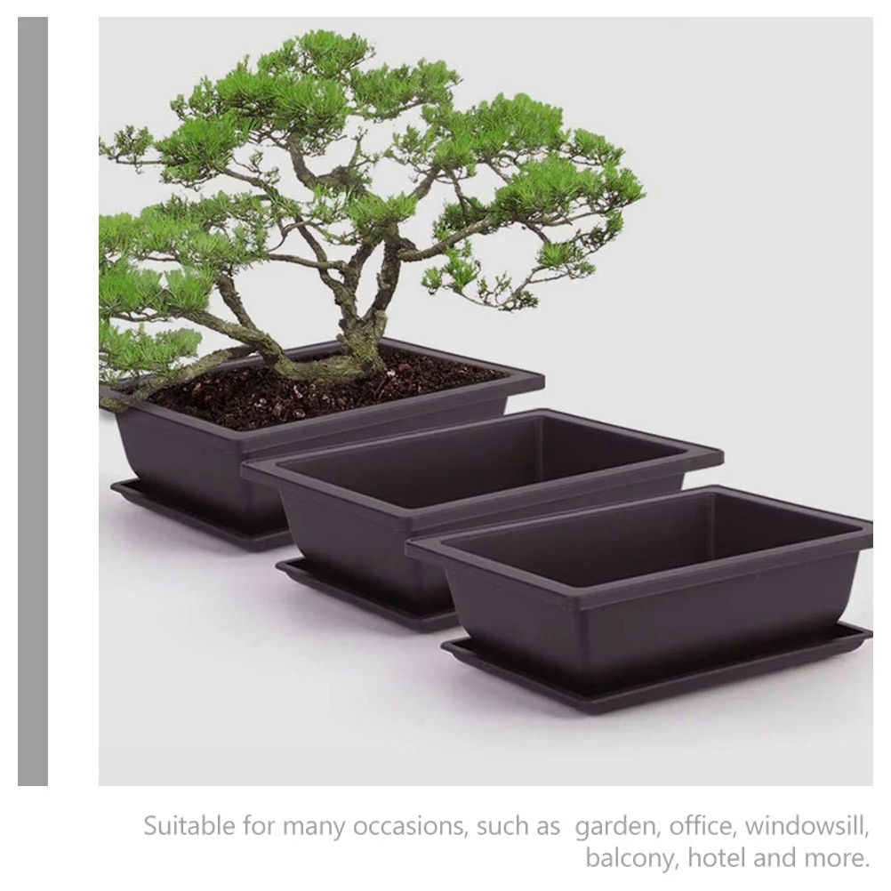 Office Accessories Home Gardening Pot Flower Planting Container Bonsai Rectangular Flowerpot Holder Plastic
Office Accessories Home Gardening Pot Flower Planting Container Bonsai Rectangular Flowerpot Holder Plastic
