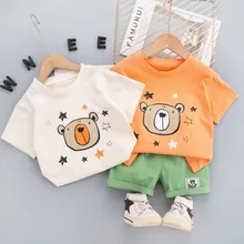 Baby Boy Clothing Set Summer Printed Cartoon Suit for Boy T-Shirt Shorts Clothes Cotton Set Korean Casual Children Boy Clothing
Baby Boy Clothing Set Summer Printed Cartoon Suit for Boy T-Shirt Shorts Clothes Cotton Set Korean Casual Children Boy Clothing