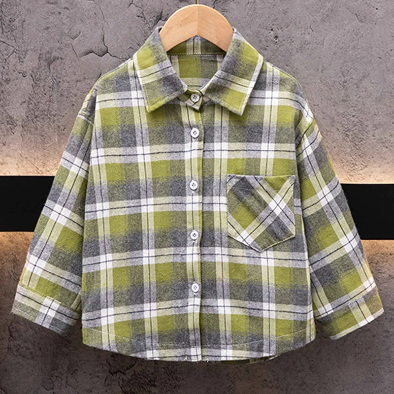 Baby Boys Blouses Spring Autumn Cotton Plaid Kids Shirts School Tops Boys Clothes Children School Uniform 4 6 8 9 10 12 Years
Baby Boys Blouses Spring Autumn Cotton Plaid Kids Shirts School Tops Boys Clothes Children School Uniform 4 6 8 9 10 12 Years