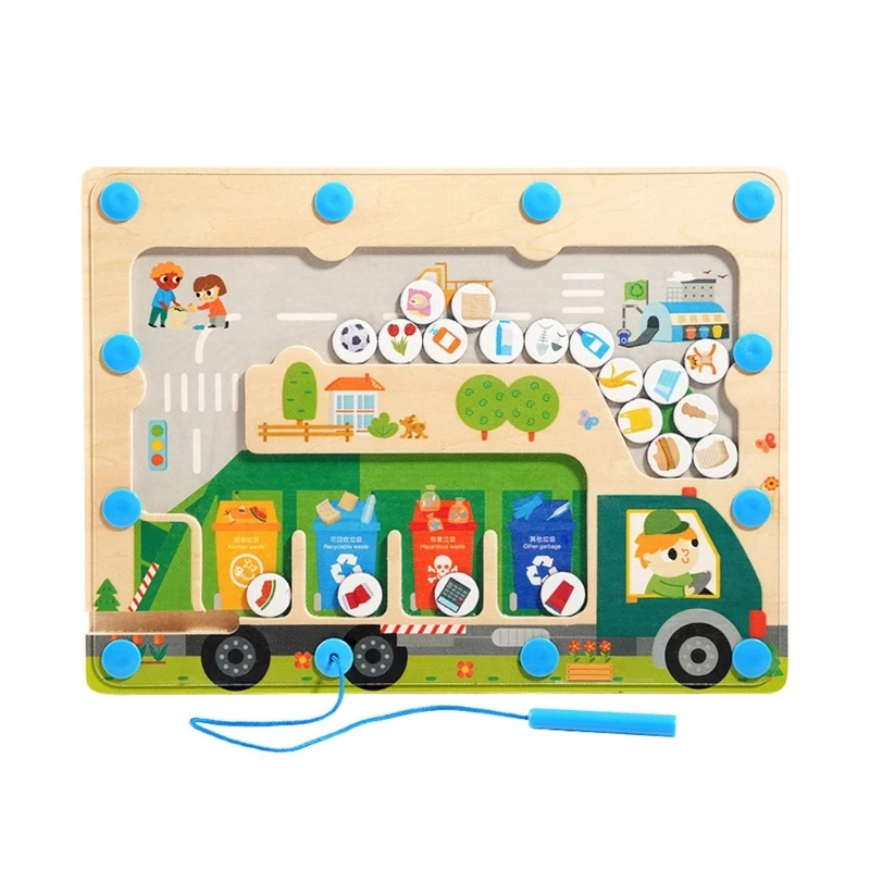 Magnetic Maze Puzzle Garbage Sorting Board for Children Maze Toy Fine Motor Skill Training Kids Education Gift
Magnetic Maze Puzzle Garbage Sorting Board for Children Maze Toy Fine Motor Skill Training Kids Education Gift