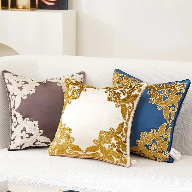 Light luxury pillow sofa living room embroidered pillow pillow bedroom bedside cushion office pillow removable square Pillowcase
Light luxury pillow sofa living room embroidered pillow pillow bedroom bedside cushion office pillow removable square Pillowcase