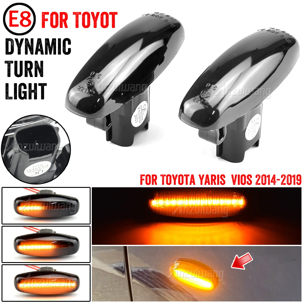 1 Pair For Toyota Yaris Vios Car Led Dynamic Side Marker Turn Signal Light Sequential Blinker Light 2014 2015 2016 2017-2019
1 Pair For Toyota Yaris Vios Car Led Dynamic Side Marker Turn Signal Light Sequential Blinker Light 2014 2015 2016 2017-2019