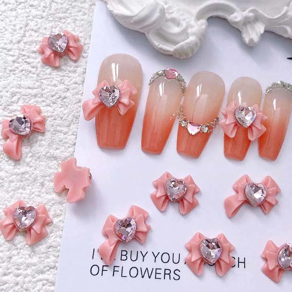 Heart Bow Nail Charms Bowknot Nail Decorations Manicure Material DIY Nail Accessories Bowknot Nail Accessories Nail Supplies
Heart Bow Nail Charms Bowknot Nail Decorations Manicure Material DIY Nail Accessories Bowknot Nail Accessories Nail Supplies