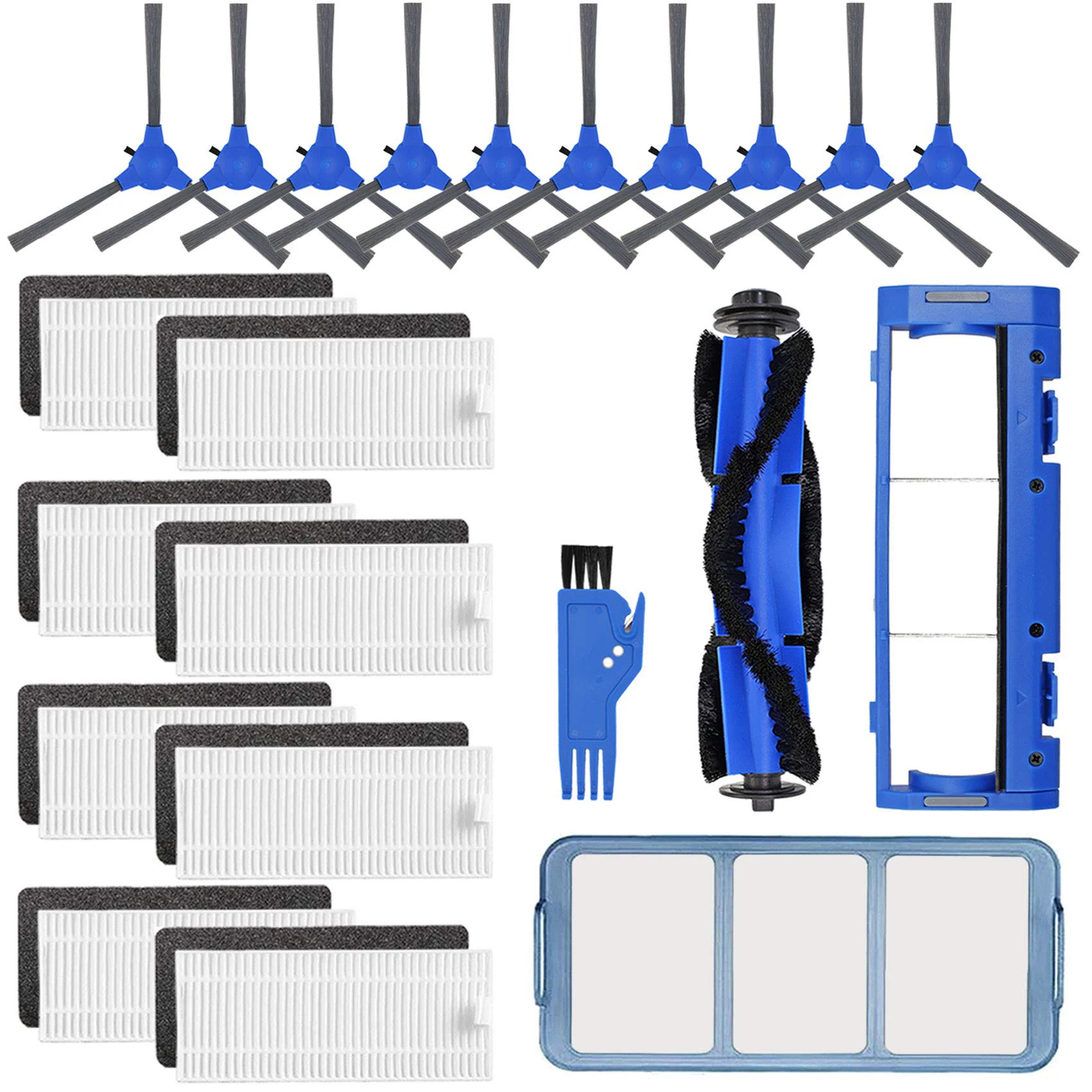 Replacement Parts Accessories Kit for Eufy RoboVac 11S, 15C, 30, 30C, 12, 35C Vacuum Filters, 10 Side Brushes, 8 Filter
Replacement Parts Accessories Kit for Eufy RoboVac 11S, 15C, 30, 30C, 12, 35C Vacuum Filters, 10 Side Brushes, 8 Filter