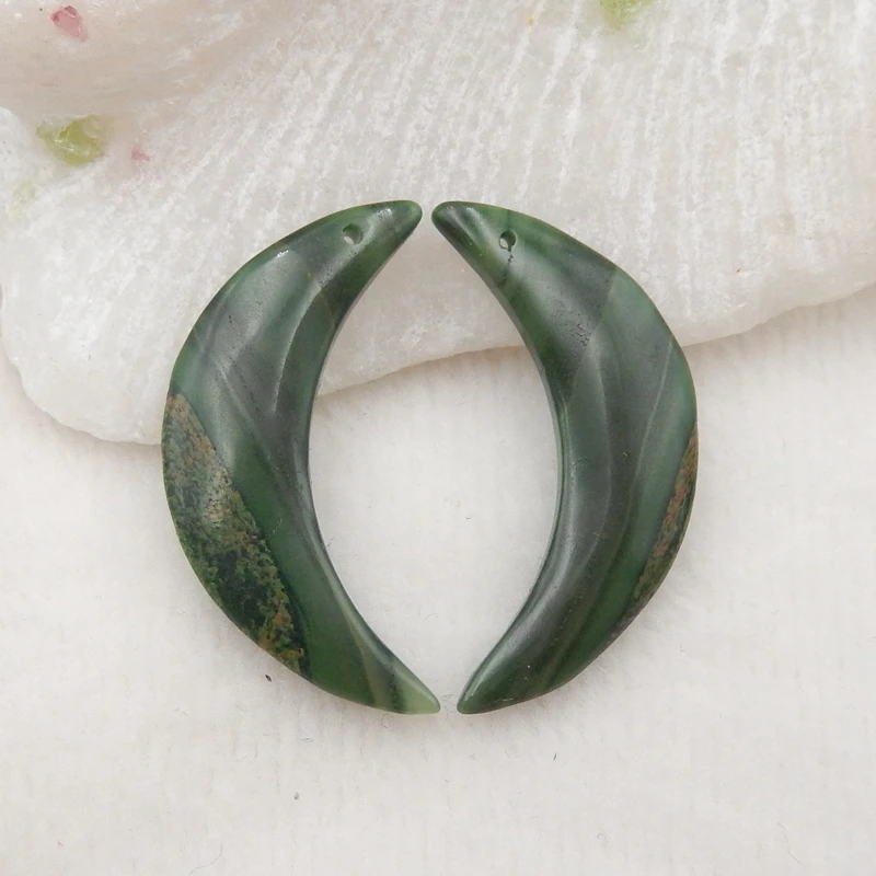 Hot Sale Carved African Jade moon Earring Beads,Semiprecious jewelry earring 32x9x3mm4g
Hot Sale Carved African Jade moon Earring Beads,Semiprecious jewelry earring 32x9x3mm4g
