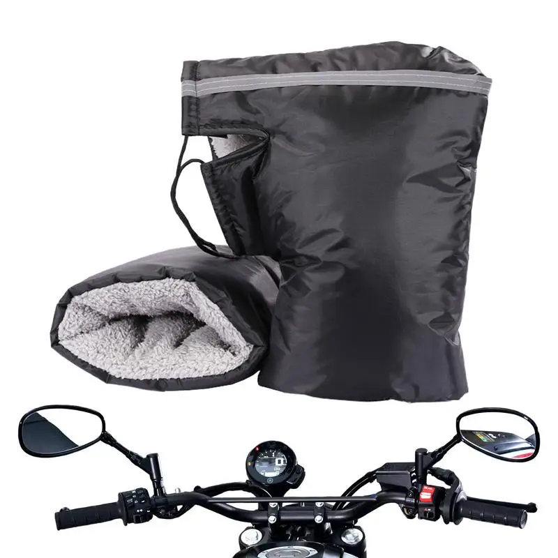 

Муфта на руль мотоцикла для снегохода, термозащитная крышка, перчатки с ручкой, водонепроницаемые ветрозащитные перчатки, зимняя грелка для велосипедов