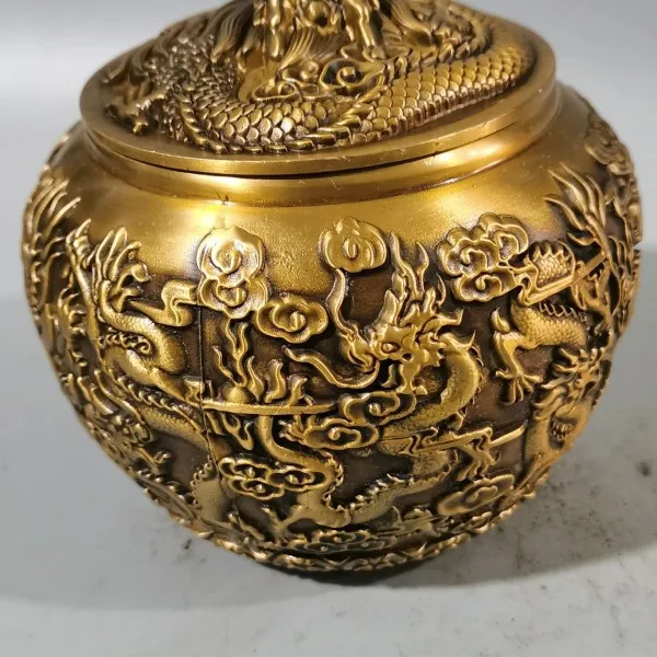 Чайная банка Longxing Tianxia, полностью медная банка для хранения, влагостойкая, высококачественный подарок для пожилых людей
Чайная банка Longxing Tianxia, полностью медная банка для хранения, влагостойкая, высококачественный подарок для пожилых людей