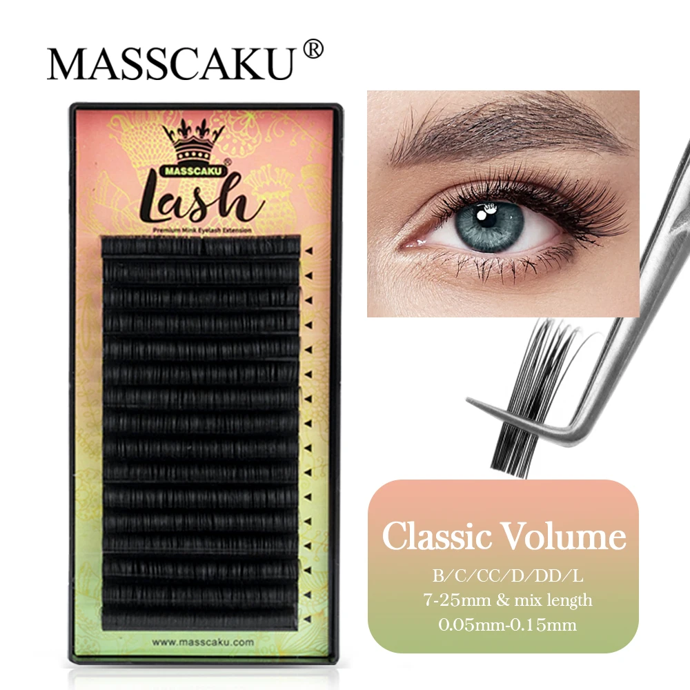MASSCAKU C/D Curl Clssical Russian Volume Lashes Fluffy makeup Fan Faux Mink Lash Strips Eyelashes pestañas postizas
MASSCAKU C/D Curl Clssical Russian Volume Lashes Fluffy makeup Fan Faux Mink Lash Strips Eyelashes pestañas postizas