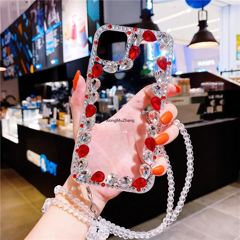 Glitter Diamond Phone Case for Huawei P50 Pro P40 Pro P40 Lite P30 Lite P20 Lite Pro P10Plus Rhinestone Clear Lanyard Soft Cover
Glitter Diamond Phone Case for Huawei P50 Pro P40 Pro P40 Lite P30 Lite P20 Lite Pro P10Plus Rhinestone Clear Lanyard Soft Cover