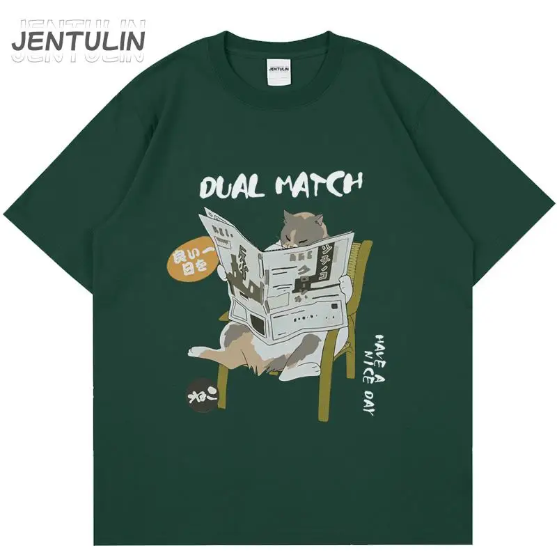 Harajuku Cartoon Cat Graphic Oversized Men's T-Shirt Gothic Anime Print Short Sleeve Cotton Tops Y2K Streetwear Clothing Vintage
Harajuku Cartoon Cat Graphic Oversized Men's T-Shirt Gothic Anime Print Short Sleeve Cotton Tops Y2K Streetwear Clothing Vintage