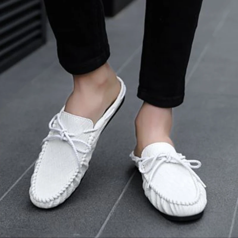 Flat 2024 Fashion Slippers for Men Half Sandals Man Mules Cheap Liquidation Comfortable Low Price Original Adult Trend Y2k Shoes
Flat 2024 Fashion Slippers for Men Half Sandals Man Mules Cheap Liquidation Comfortable Low Price Original Adult Trend Y2k Shoes