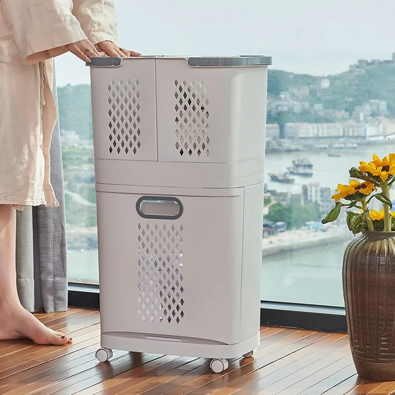 Storage Baskets 3-layer Simple Classification Dirty Clothes Basket Thickened Multi-functional Detachable Bathroom Laundry Basket
Storage Baskets 3-layer Simple Classification Dirty Clothes Basket Thickened Multi-functional Detachable Bathroom Laundry Basket