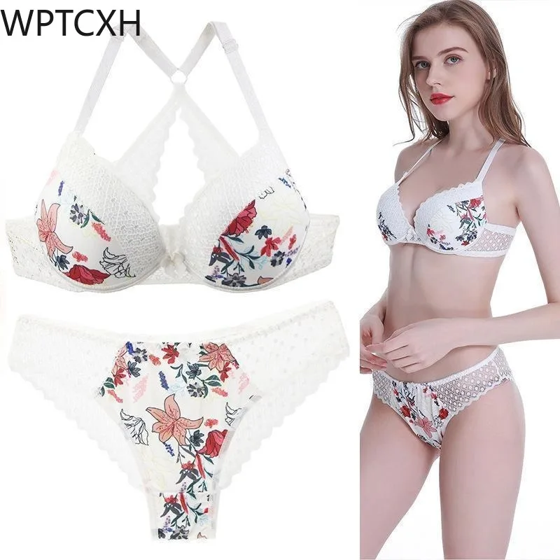 Sexy Cross Back Girls Bra Set Lace Print Floral Sweet Gathering Plus Size DE Cup Adjustment Underwear Ladies Beautiful Lingerie
Sexy Cross Back Girls Bra Set Lace Print Floral Sweet Gathering Plus Size DE Cup Adjustment Underwear Ladies Beautiful Lingerie