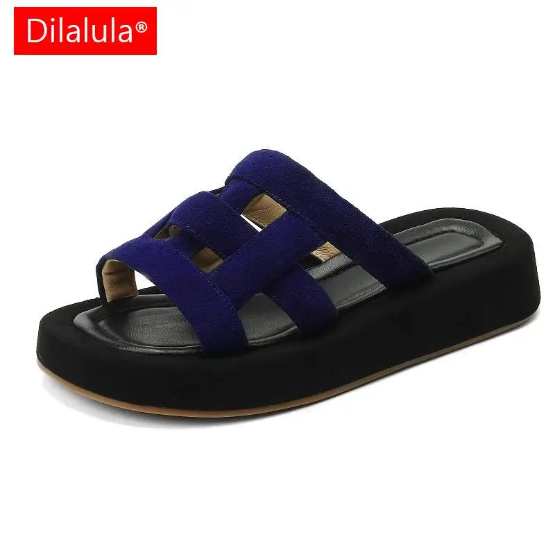 Dilalula High Quality Women Sandals Kid Suede Flats Platforms Comfortable Casual Slippers Summer Fashion New Hollow Shoes Woman
Dilalula High Quality Women Sandals Kid Suede Flats Platforms Comfortable Casual Slippers Summer Fashion New Hollow Shoes Woman