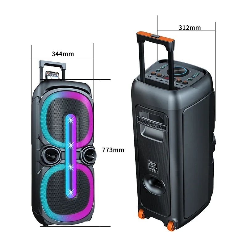 10 Inch karaoke Bluetooth Speaker Portable Double Horn 400W Subwoofer Outdoor Dancing Wireless Column Bass Sound with Mic FM
10 Inch karaoke Bluetooth Speaker Portable Double Horn 400W Subwoofer Outdoor Dancing Wireless Column Bass Sound with Mic FM