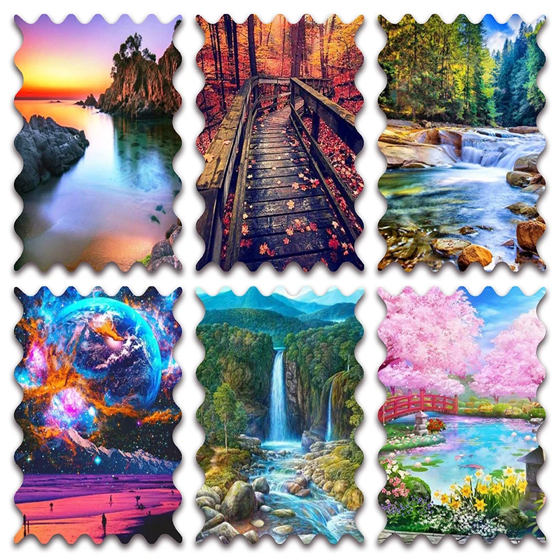 New Full Diamond painting mosaic embroidery Landscape river railway sunset waterfall cherry tree lake month Cross stitch E252
New Full Diamond painting mosaic embroidery Landscape river railway sunset waterfall cherry tree lake month Cross stitch E252