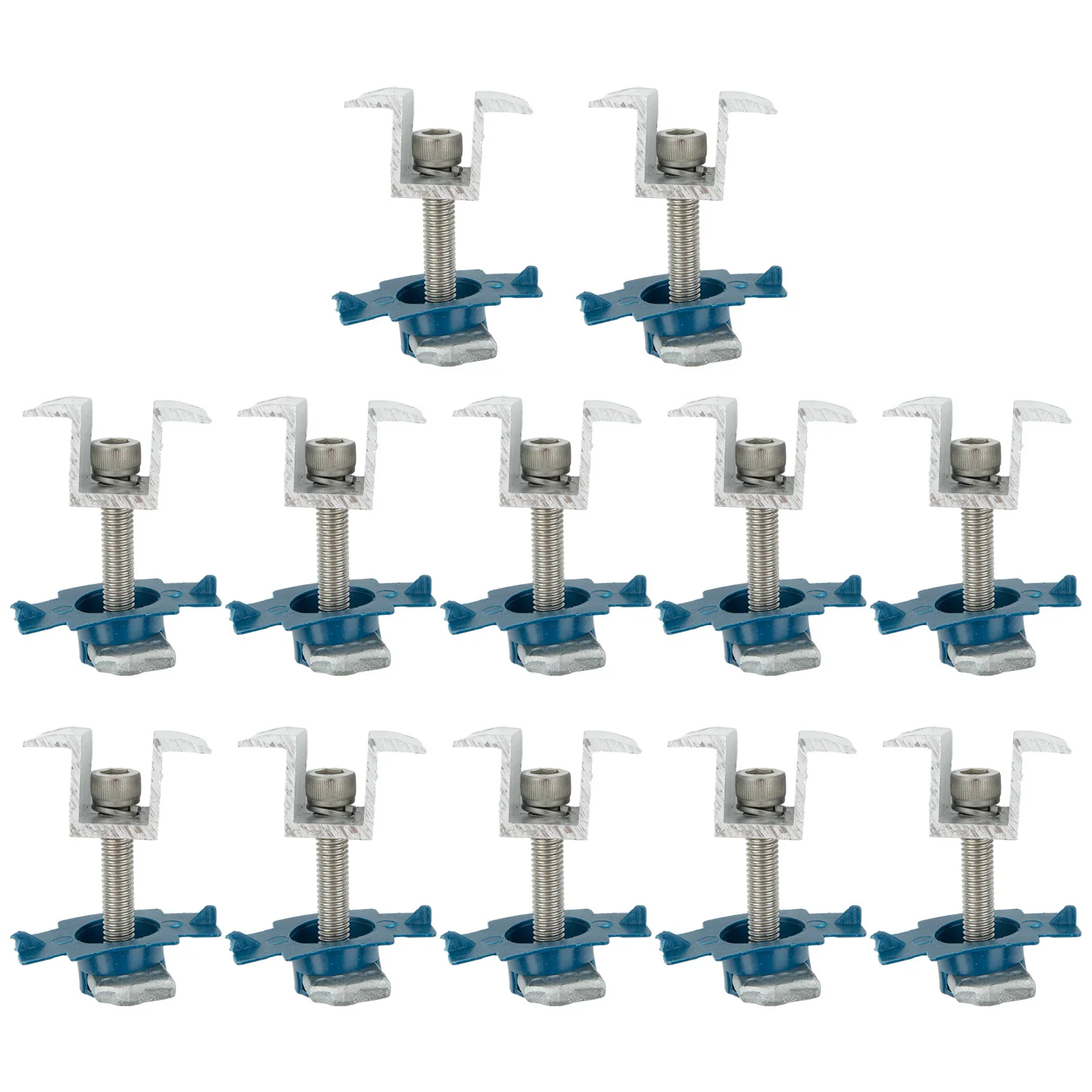 12pcs Solar Panel Bracket End &Mid Module Clamp For 35/40mm PV Solar Panel Racking Clamps Holder Mounting Rail Fixing Clamp
12pcs Solar Panel Bracket End &Mid Module Clamp For 35/40mm PV Solar Panel Racking Clamps Holder Mounting Rail Fixing Clamp