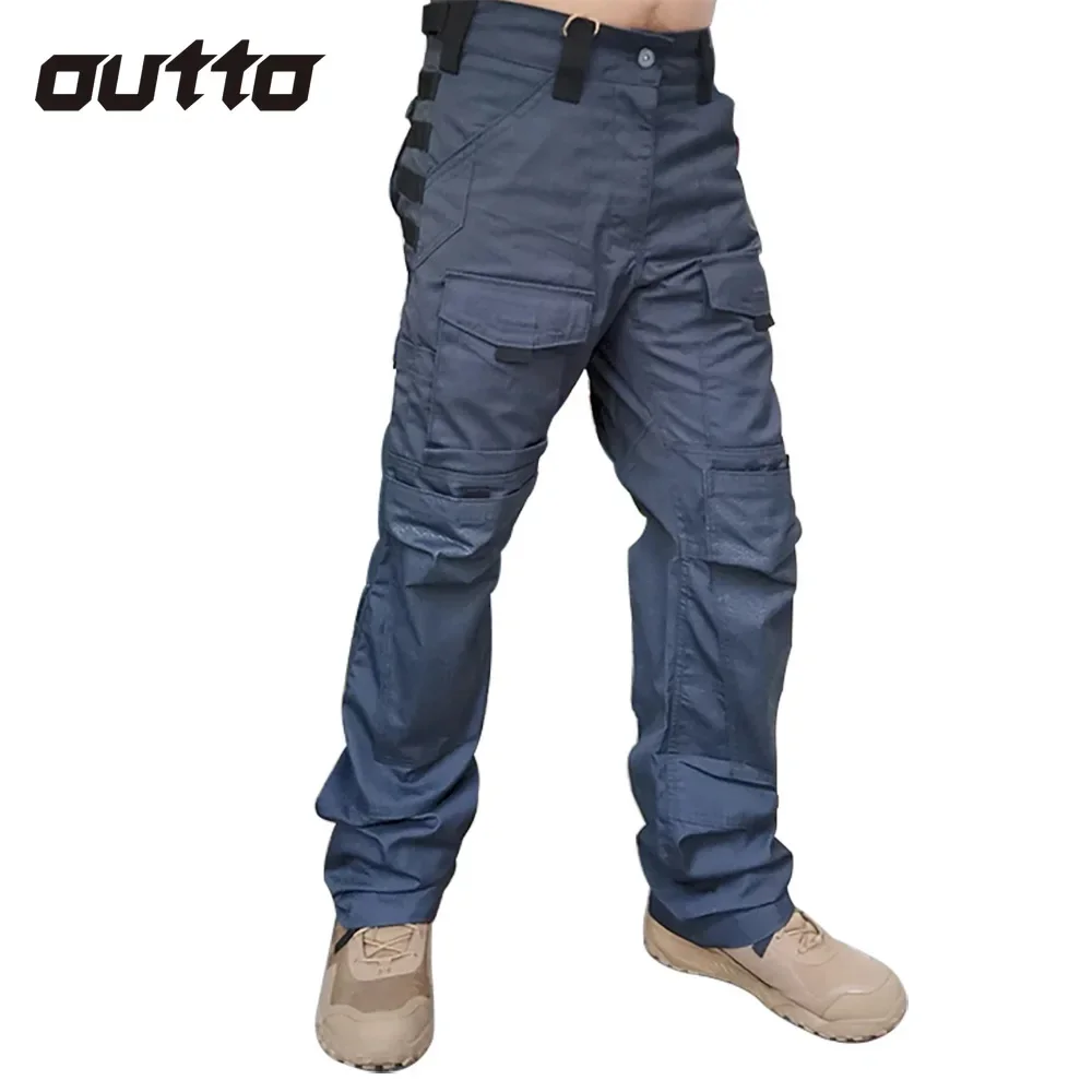 

New Tactical Camo Pants Men Outdoor Climbing Combat Hunting Pants Multi Pocket Wear-resisting Breathable Military Trousers Male