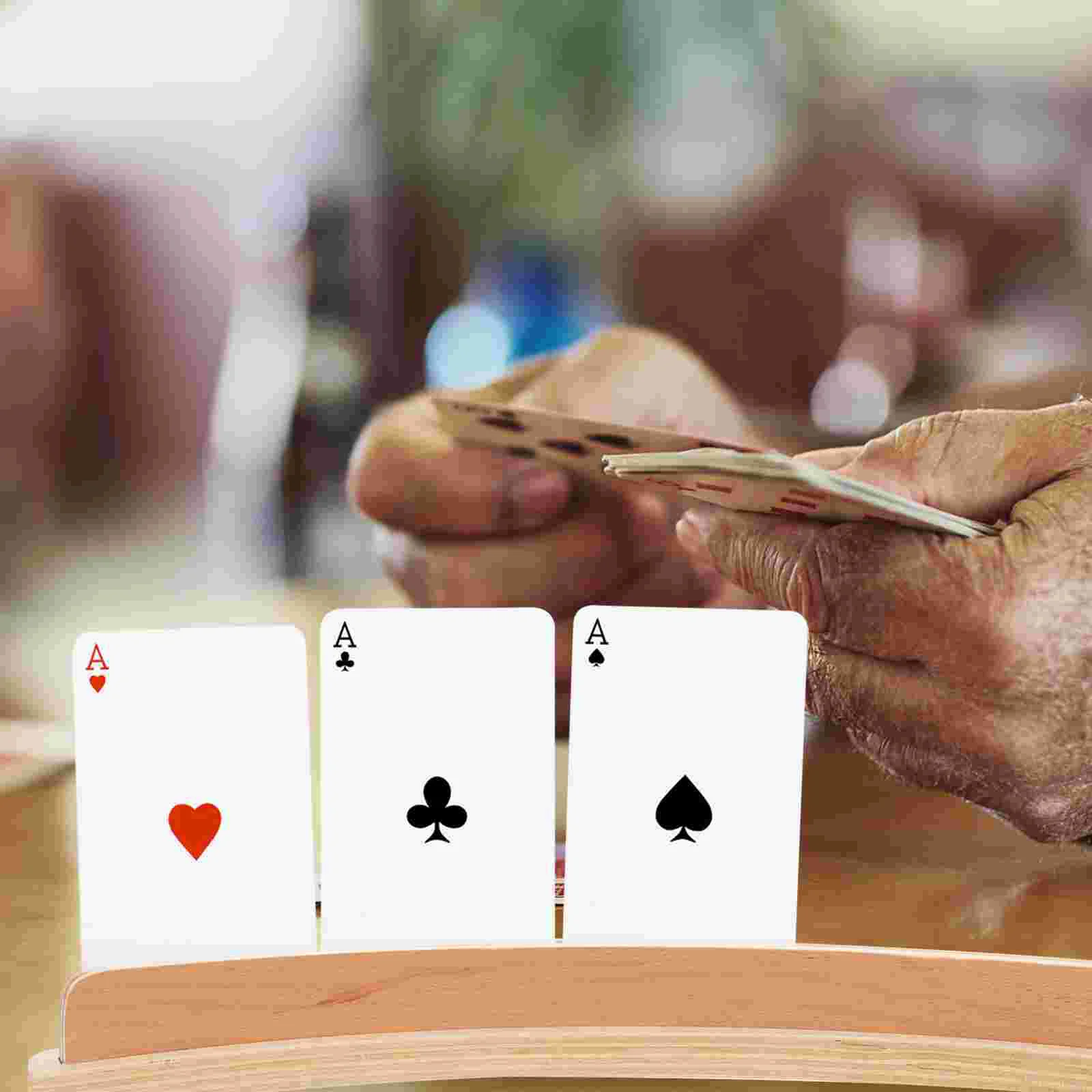 Wooden Card Tray Wooden Card Base Playing Card Display Rack Wooden Game Playing Stand Card Holder Display Decorate Storage
Wooden Card Tray Wooden Card Base Playing Card Display Rack Wooden Game Playing Stand Card Holder Display Decorate Storage
