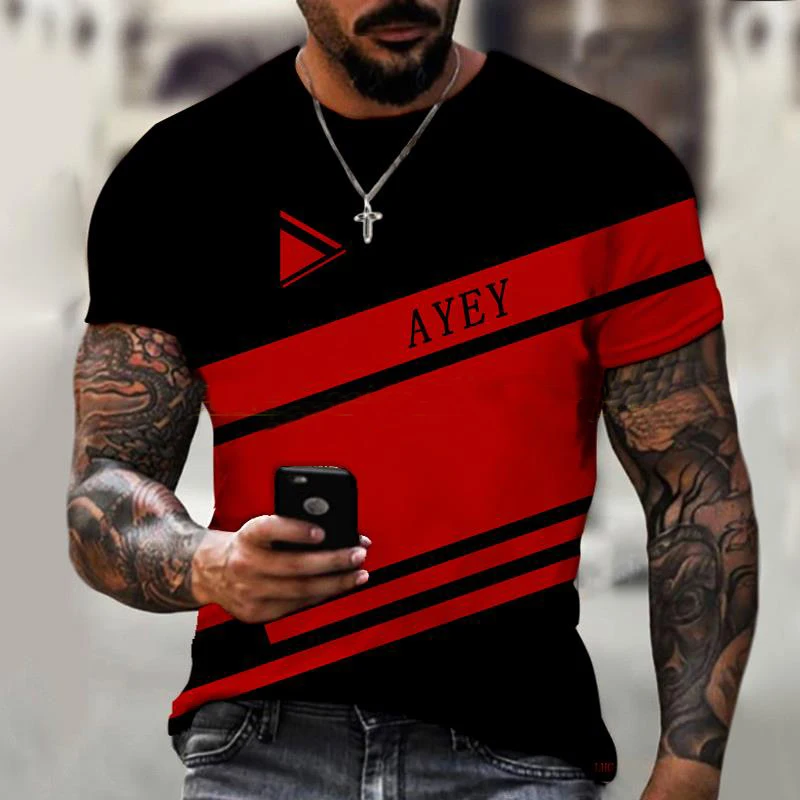 2023 New Men's Simple Fashion Solid Color Splicing Y2k T-Shirt Trend Street Hip-Hop 3D Printing Oversized T-shirt
2023 New Men's Simple Fashion Solid Color Splicing Y2k T-Shirt Trend Street Hip-Hop 3D Printing Oversized T-shirt