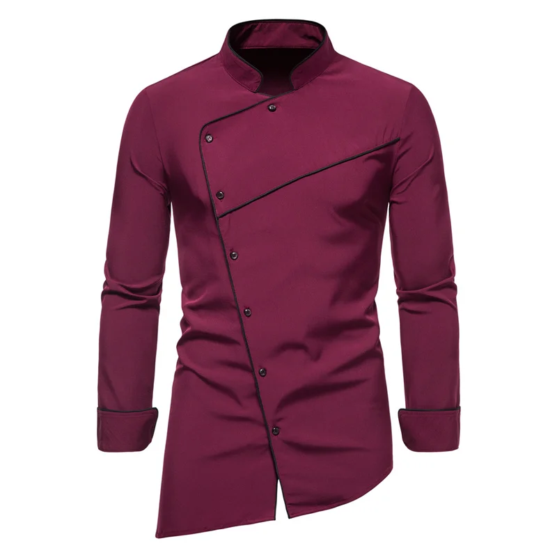 2022 Brand Clothing Men Spring High Quality Casual Shirts/Male Slim Business Irregular Business Stand Collar Long Sleeve Shirt
2022 Brand Clothing Men Spring High Quality Casual Shirts/Male Slim Business Irregular Business Stand Collar Long Sleeve Shirt