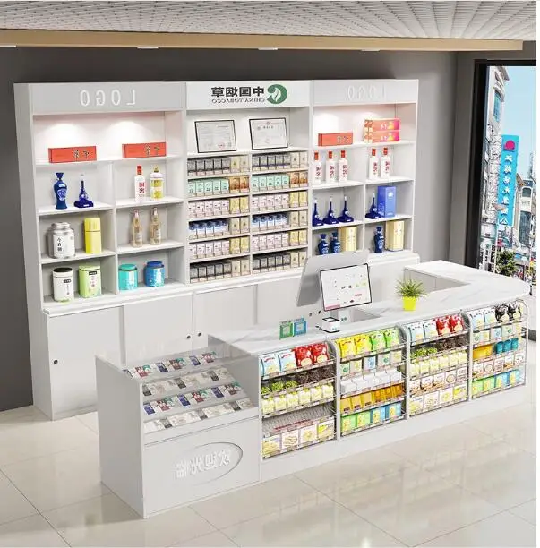 Convenience store cashier Tobacco and liquor combination supermarket cashier multi-function counter
Convenience store cashier Tobacco and liquor combination supermarket cashier multi-function counter