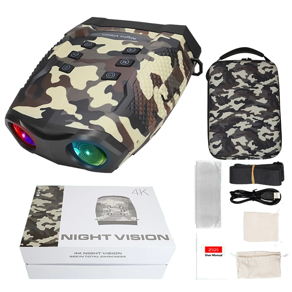 Z525 4K HD 48MP Binoculars Telescope 3 Inch TFT 8X Digital Zoom 600M IR Professional Night Vision Camera for Hunting Camping
Z525 4K HD 48MP Binoculars Telescope 3 Inch TFT 8X Digital Zoom 600M IR Professional Night Vision Camera for Hunting Camping