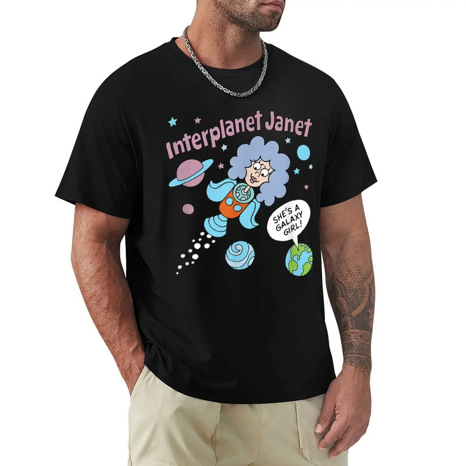 Футболка Interplanet Janet, милые летние топы, женская одежда, рубашки, футболки с графическим рисунком, мужская одежда
Футболка Interplanet Janet, милые летние топы, женская одежда, рубашки, футболки с графическим рисунком, мужская одежда