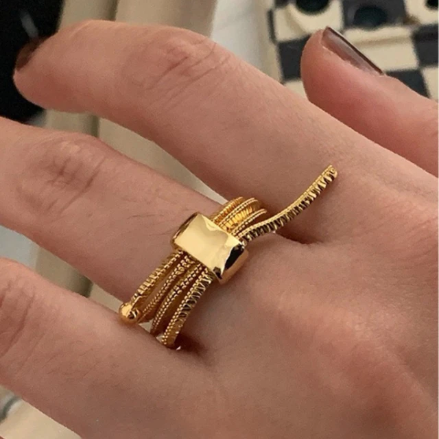 Bilandi-Bagues en métal multicouches pour femmes, bijoux modernes, tendance féminine, cadeau de fête cool, nouveau style populaire, 2023 2