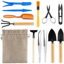 12 Pieces Bonsai Tools Set Succulent Mini Garden Hand Tools Includes Pruning Shears, Mini Rake, Fold Scissors,Gardening
12 Pieces Bonsai Tools Set Succulent Mini Garden Hand Tools Includes Pruning Shears, Mini Rake, Fold Scissors,Gardening