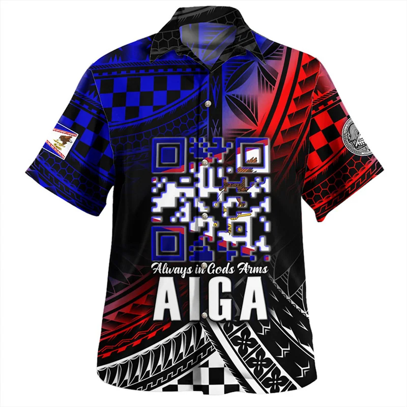 Harajuku Summer New 3D American Samoa National Flag Emblem Printing Shirts Samoa Coat Of Arm Graphic Short Shirts Men Clothing
Harajuku Summer New 3D American Samoa National Flag Emblem Printing Shirts Samoa Coat Of Arm Graphic Short Shirts Men Clothing