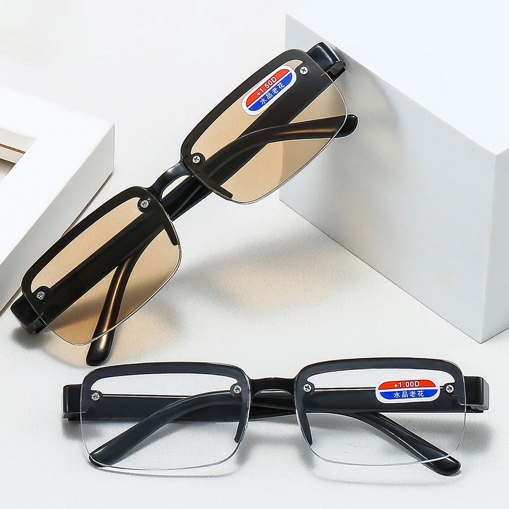 FG HD Frameless Tawny Crystal Glass Reading Glasses for Men and Women +1.0 To +4.0
FG HD Frameless Tawny Crystal Glass Reading Glasses for Men and Women +1.0 To +4.0